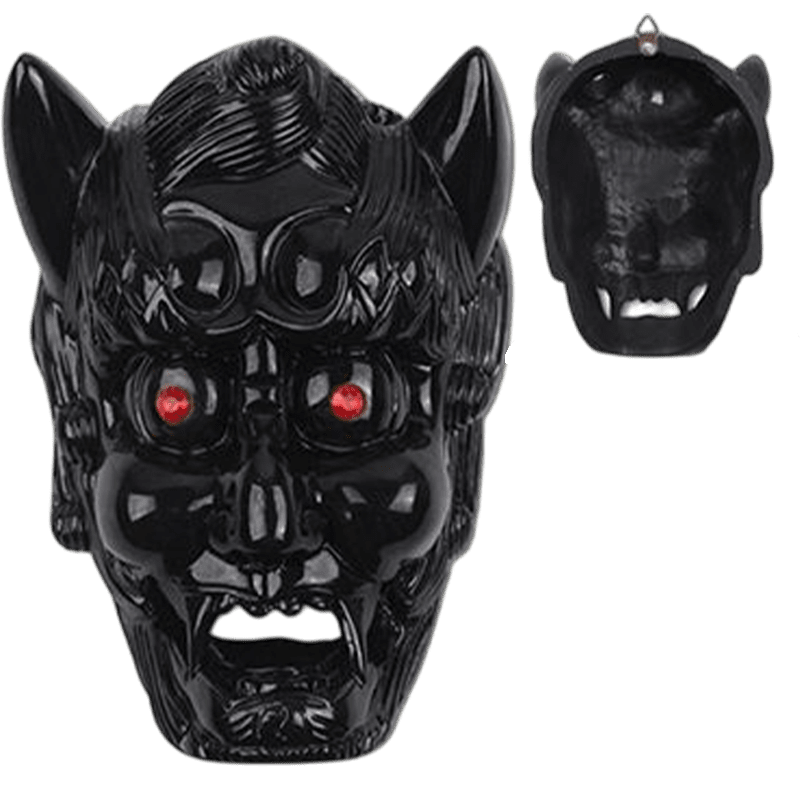 9″x6.5″ Demon Face Sai Holder - Black