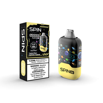 [CLEARANCE] SPIN 60K Rechargeable Disposable Vape 20mL