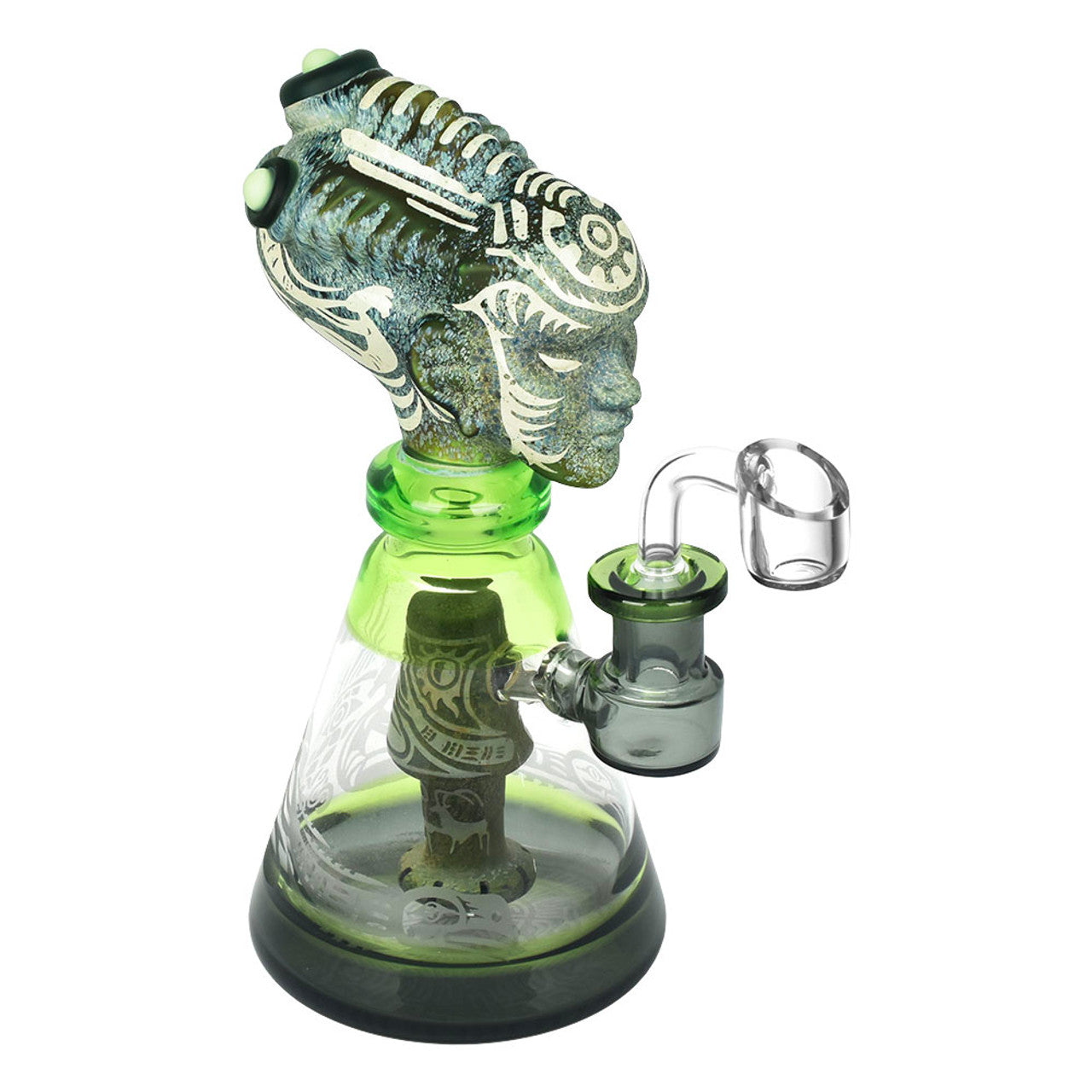 Kokopelli Alien Head Dab Rig - 8"- 14mm F