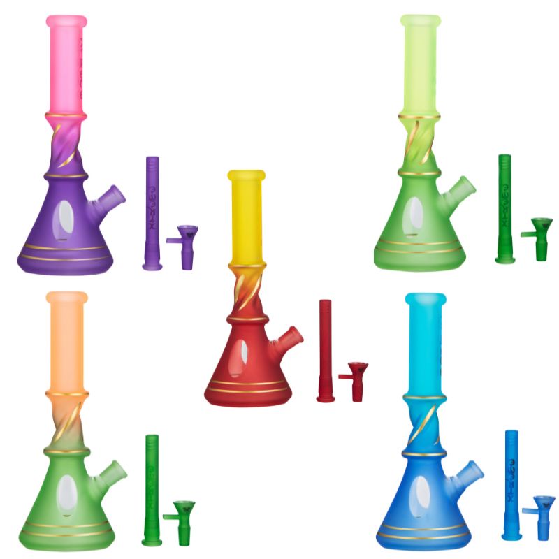 Xtreme - 12" Colour Craze Neon Spiral Bong