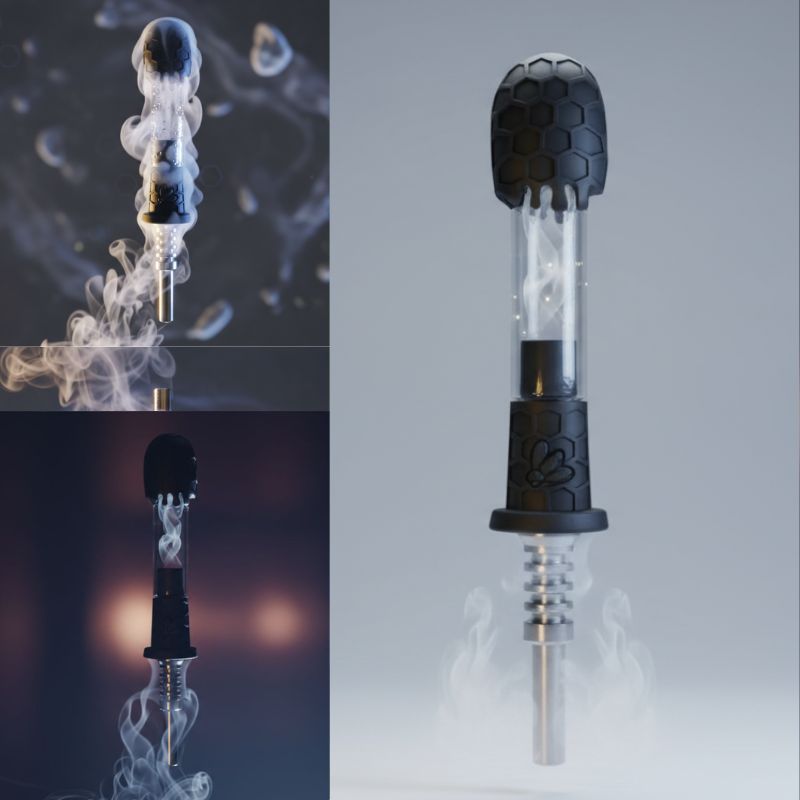 Silicone Nectar Collector w/ 10mm Joint Stainless Steel Nail