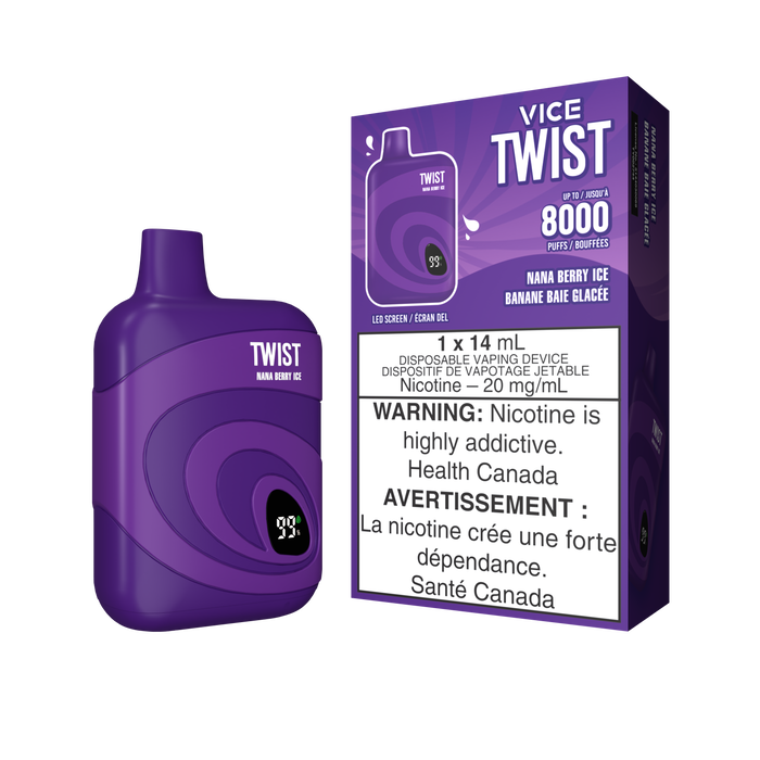 [DÉGAGEMENT] Vice Twist 8000 Vape jetable rechargeable 14 ml