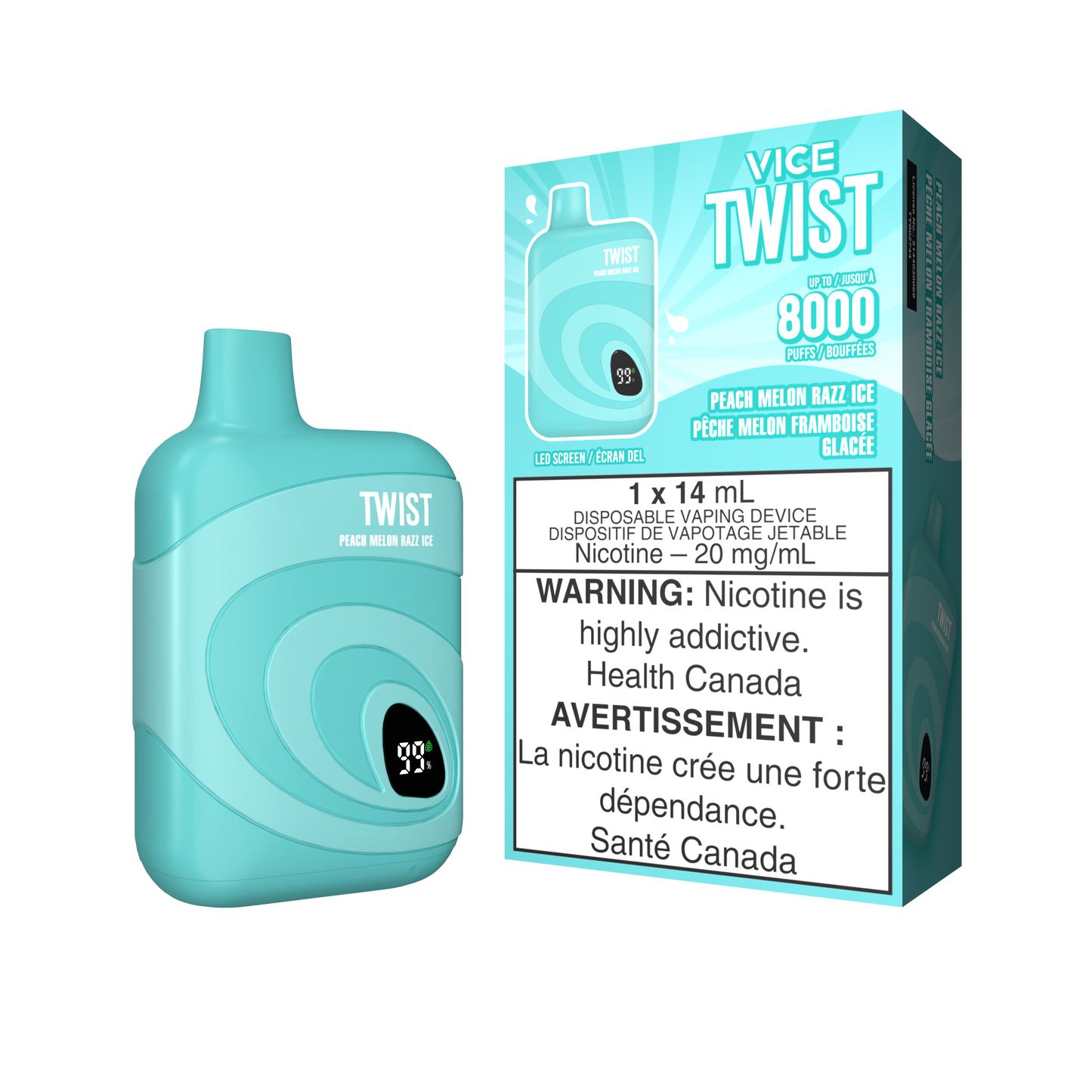 [CLEARANCE] Vice Twist 8000 Rechargeable Disposable Vape 14ml