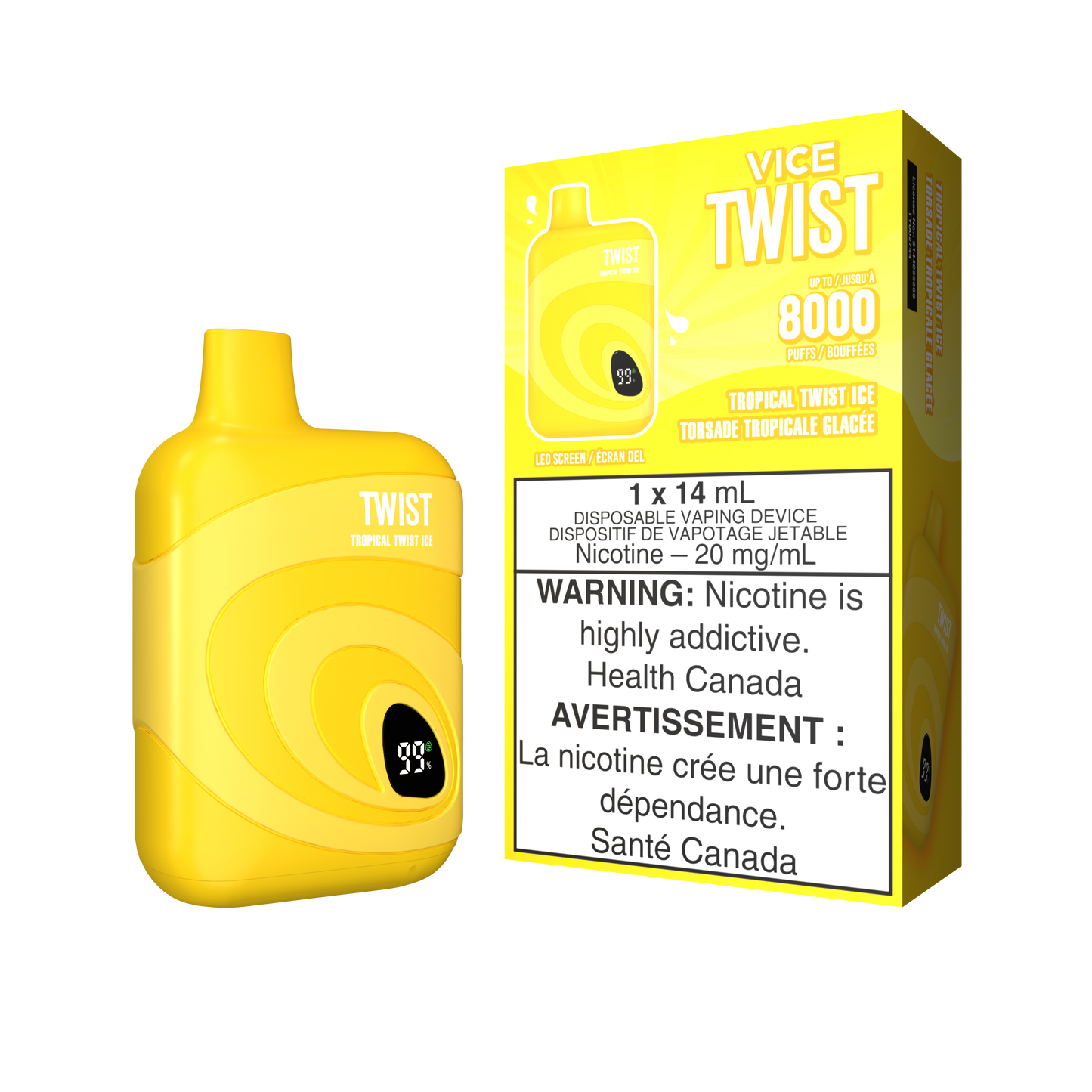 [DÉGAGEMENT] Vice Twist 8000 Vape jetable rechargeable 14 ml