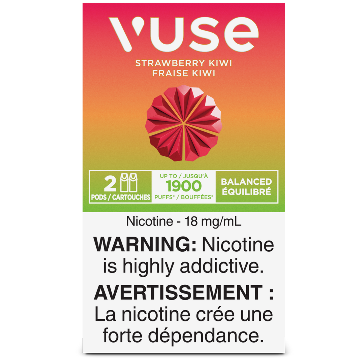 Vuse - Capsules de remplacement pour ePod Strawberry Kiwi