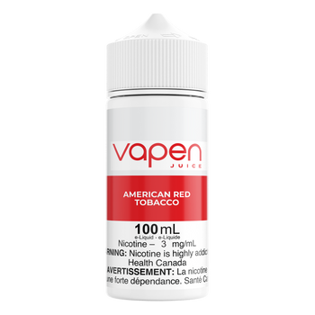 Tabac rouge américain - Jus Vapen * Nouveau nom Même saveur