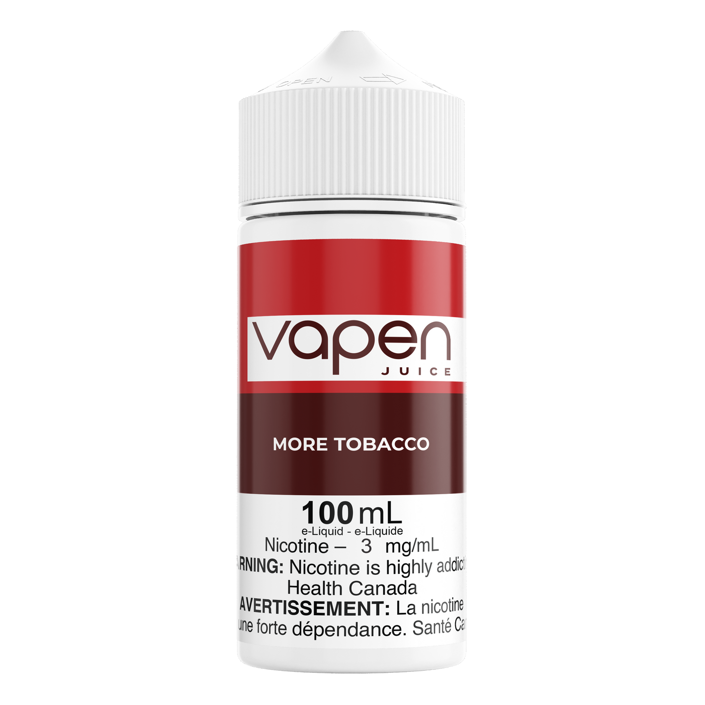 Plus de tabac - Vapen Juice * Nouveau nom, même saveur