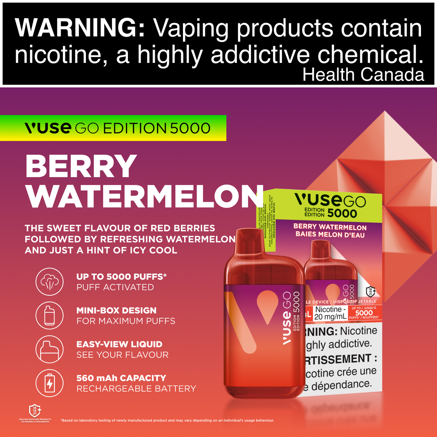 Vuse Go Edition 5000 - Berry Watermelon