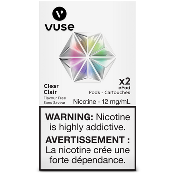 Vuse - Clear (Flavourless) ePod Replacement Pods [Available See description]