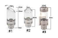 [DÉGAGEMENT] Drip Tip hybride 510 en verre et acier inoxydable à alésage large