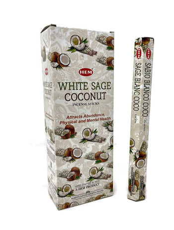HEM - White Sage Coconut - 20 Sticks