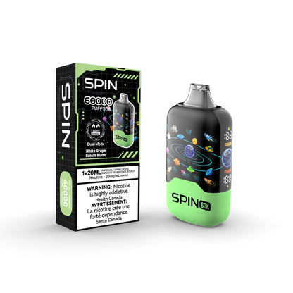 [CLEARANCE] SPIN 60K Rechargeable Disposable Vape 20mL
