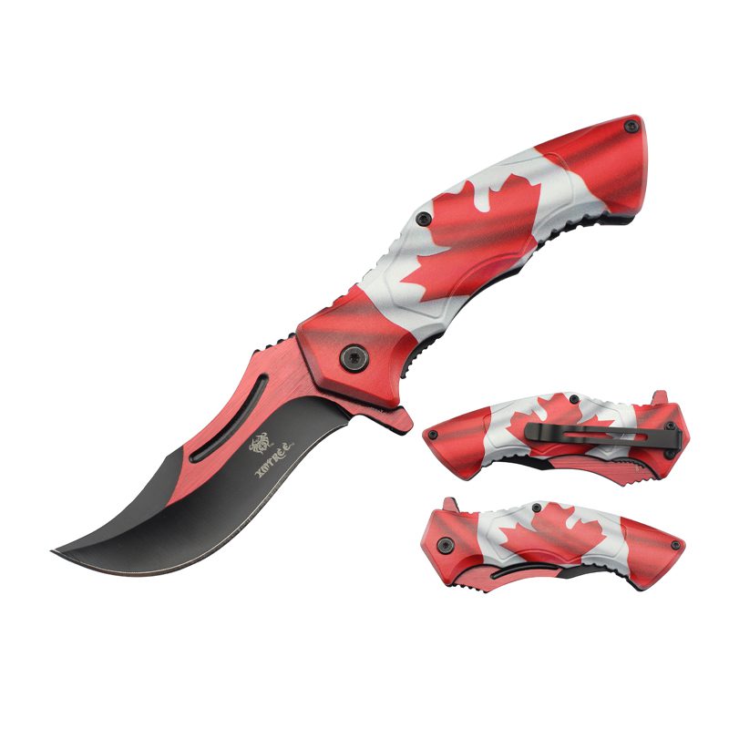 Xtreme - 8.07″ Oh Canada Foldable Pocket Knife