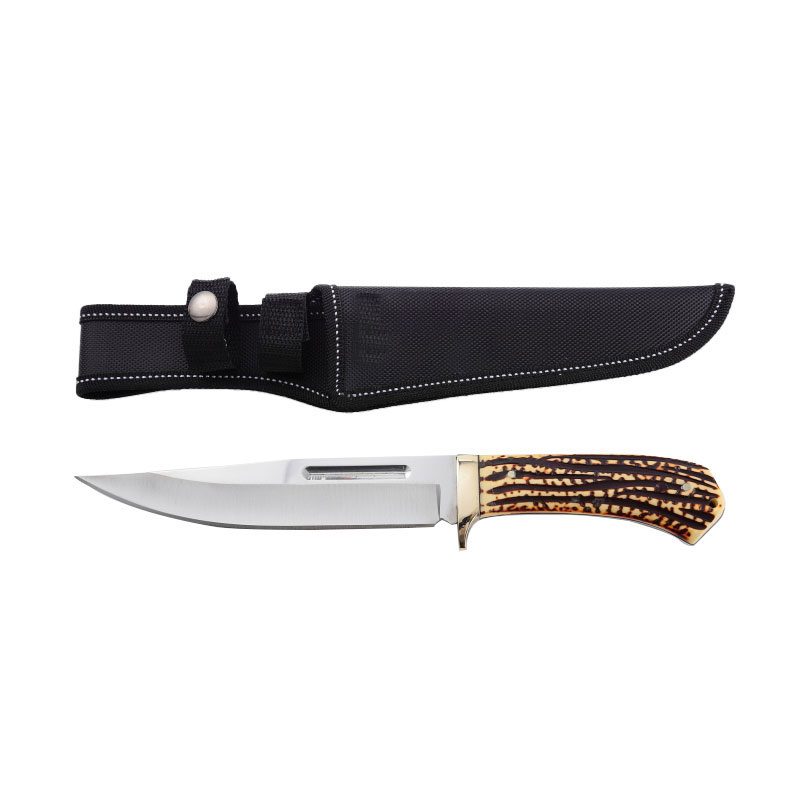 Xtreme - 12″ Staghorn Trail Bowie Knife - Heritage Hunter Edition