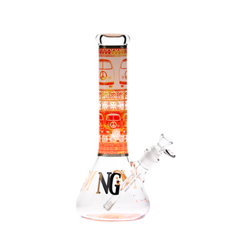 Nice Glass - 12" 7mm Peace Van Beaker
