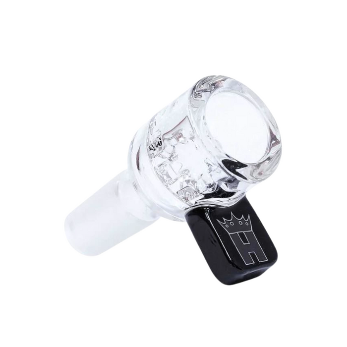 Hoss Glass - 14mm Screen Bowl w/ Coloured Rectangular Tab