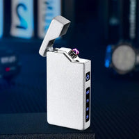 Windproof Rechargeable Double Arc Lighter
