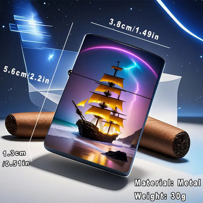 2D Glowing Sails Ship Lighter Shell
