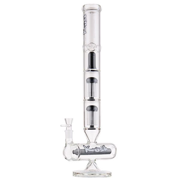 Bang en verre Kush 19" avec percolateurs à 4 couches