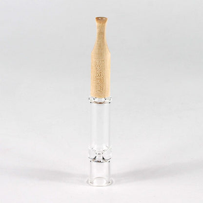 Pipe en verre One Hitter avec embout en bambou