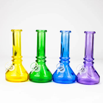 6" Heavy Colour Soft Glass Water Bong