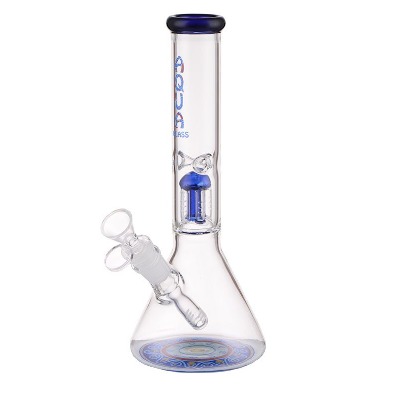 AQUA 10″ Glass Beaker Bong with 5 Arm Percolator And Ice Catcher