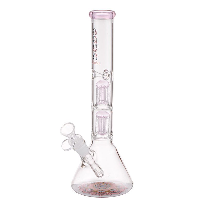 AQUA 12″ Glass Beaker Bong with 5 Arm Percolator And Ice Catcher