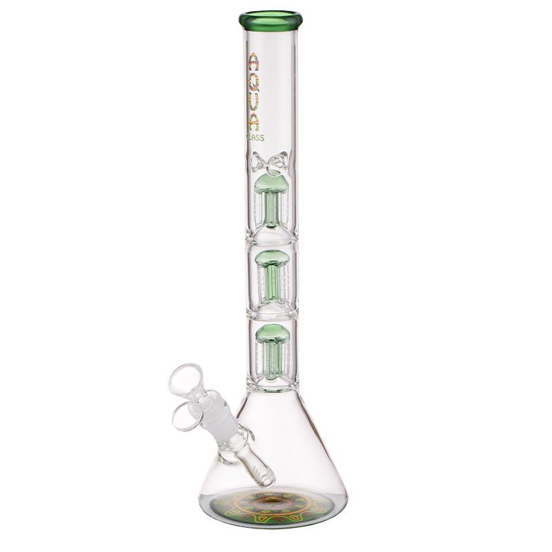 Bong en verre AQUA 15″ avec percolateur à 5 bras et récupérateur de glace