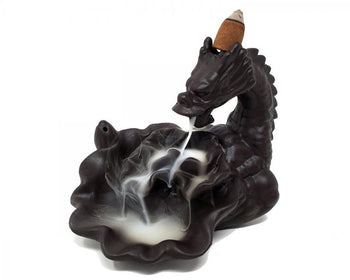 Dragon Back Flow Incense Burner 6x4.5"