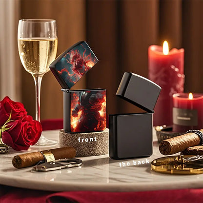 Fiery Character Design Limited Edition Metal Lighter Shell