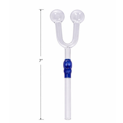 The Smoldering Skull - 7" Double Hole Oil Burner Pipe