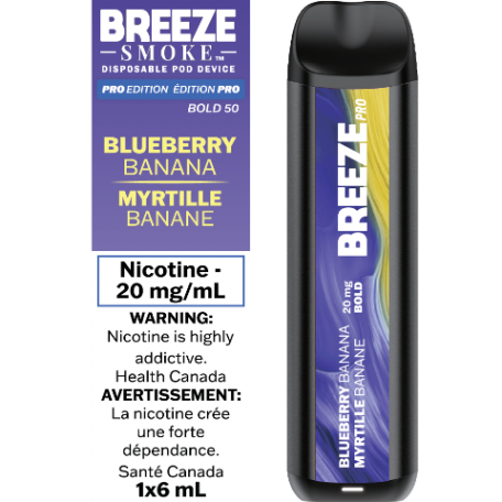 Vape jetable Breeze Pro 2000 bouffées 6 ml