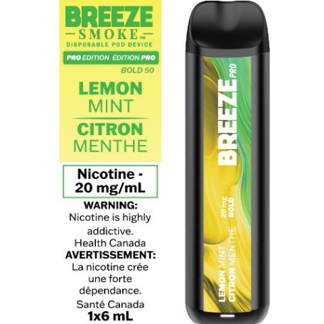 Vape jetable Breeze Pro 2000 bouffées 6 ml