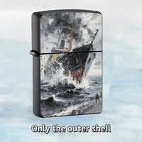 Shipwreck Water Treading Pattern Refillable Lighter