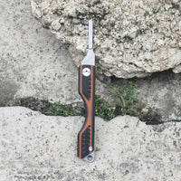 Steel Keychain Folding Knife Handle - Blade Not Included