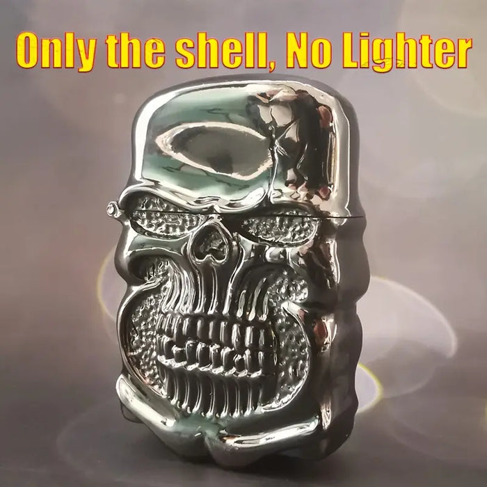 3D Relic Skull Double-Sided Bone Pattern Protective Lighter Case