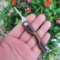 Steel Keychain Folding Knife Handle - Blade Not Included