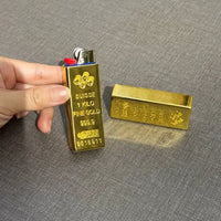Swiss Golden Bar Design Lighter Case