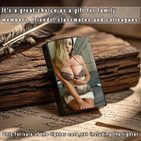 2D HD Printed Fashionable Beauty Metal Lighter Shell