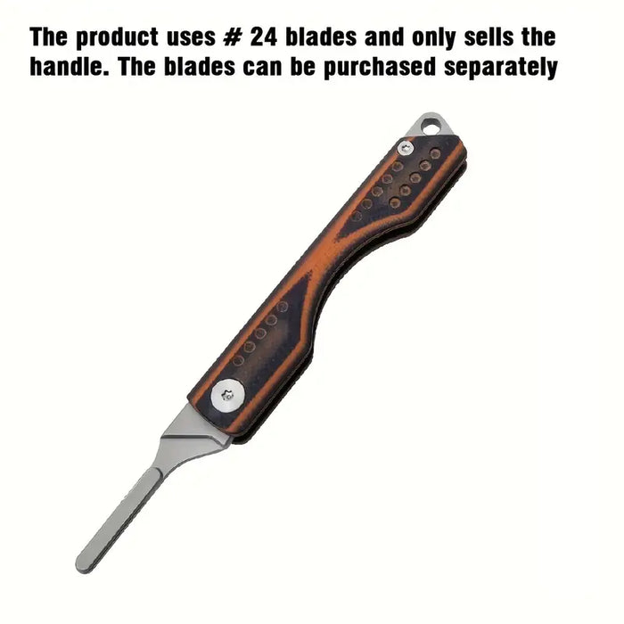 Steel Keychain Folding Knife Handle - Blade Not Included
