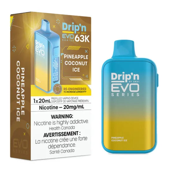 ENVI Drip'n EVO 63K Rechargeable Disposable Vape 20mL