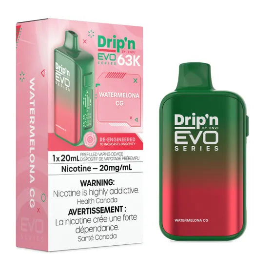 ENVI Drip'n EVO 63K Rechargeable Disposable Vape 20mL