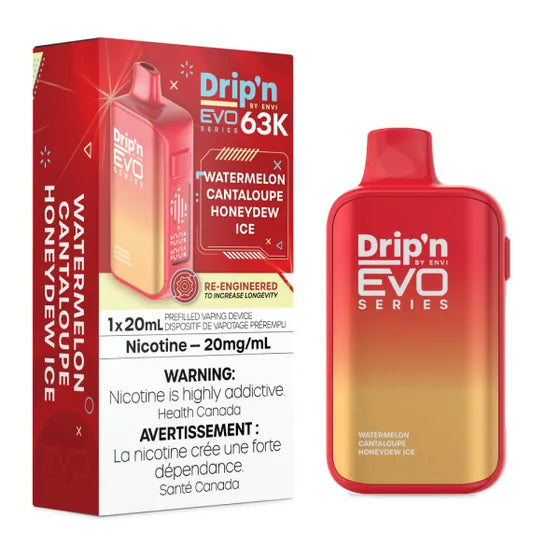 ENVI Drip'n EVO 63K Rechargeable Disposable Vape 20mL