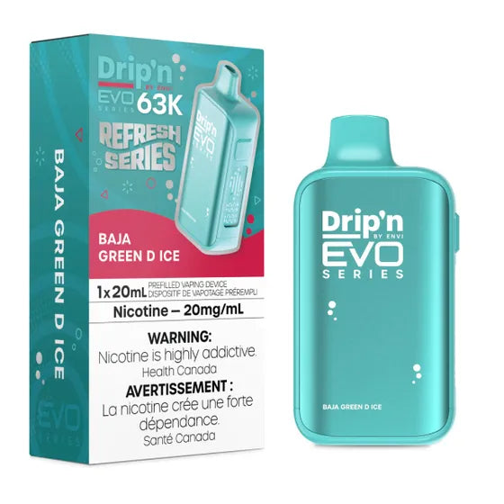 ENVI Drip'n EVO 63K Rechargeable Disposable Vape 20mL