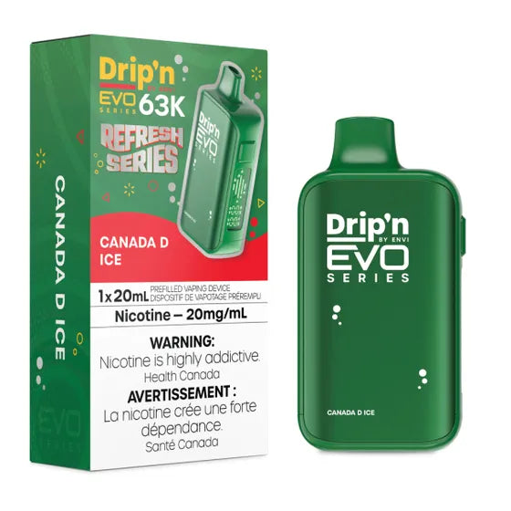 ENVI Drip'n EVO 63K Rechargeable Disposable Vape 20mL