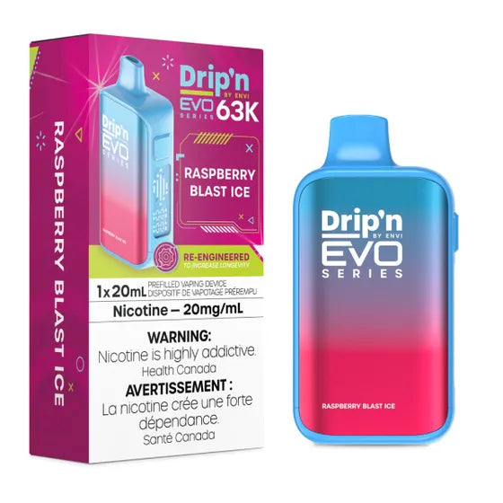 ENVI Drip'n EVO 63K Rechargeable Disposable Vape 20mL