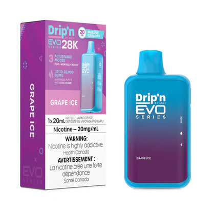 (Clearance) ENVI Drip'n EVO SERIES 28K Rechargeable Disposable Vape 20ml