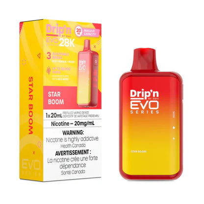 (Clearance) ENVI Drip'n EVO SERIES 28K Rechargeable Disposable Vape 20ml