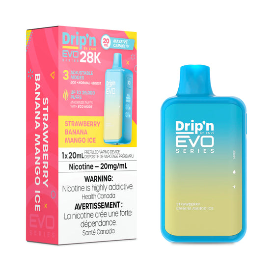 (Clearance) ENVI Drip'n EVO SERIES 28K Rechargeable Disposable Vape 20ml