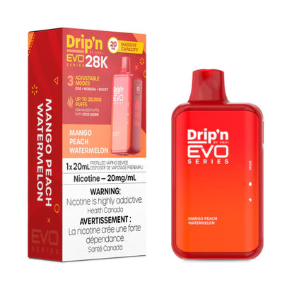 (Clearance) ENVI Drip'n EVO SERIES 28K Rechargeable Disposable Vape 20ml